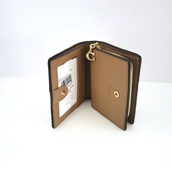 Coach CCR27 Snap Wallet Patchwork Small Clutch Mushroom Multi Mixed Materials - Picture 6 of 7